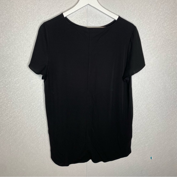 Ann Taylor Black High Low Top Size Large - Picture 2 of 5